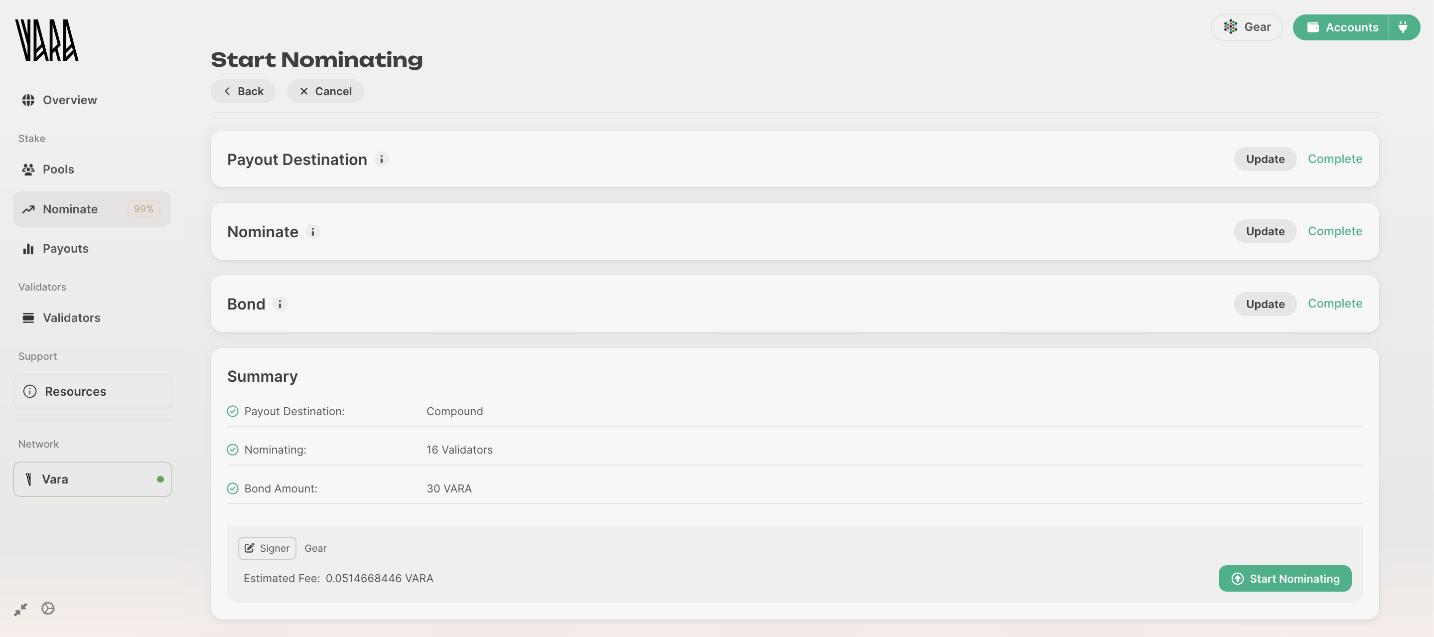 setup dashboard
