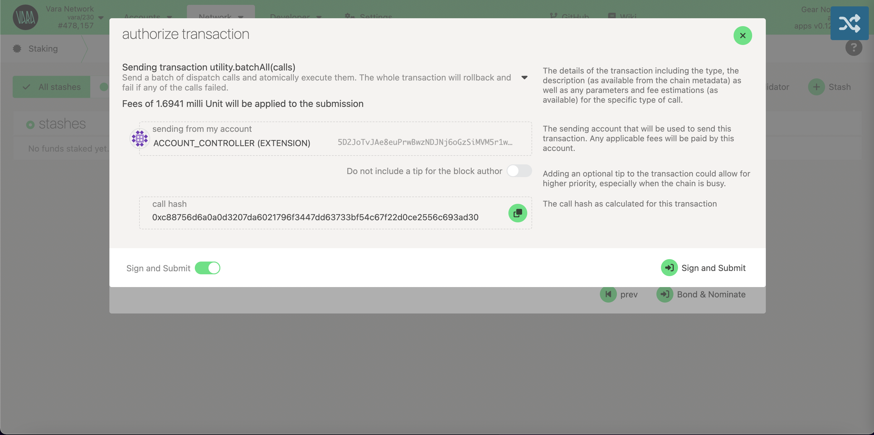 setup nominator