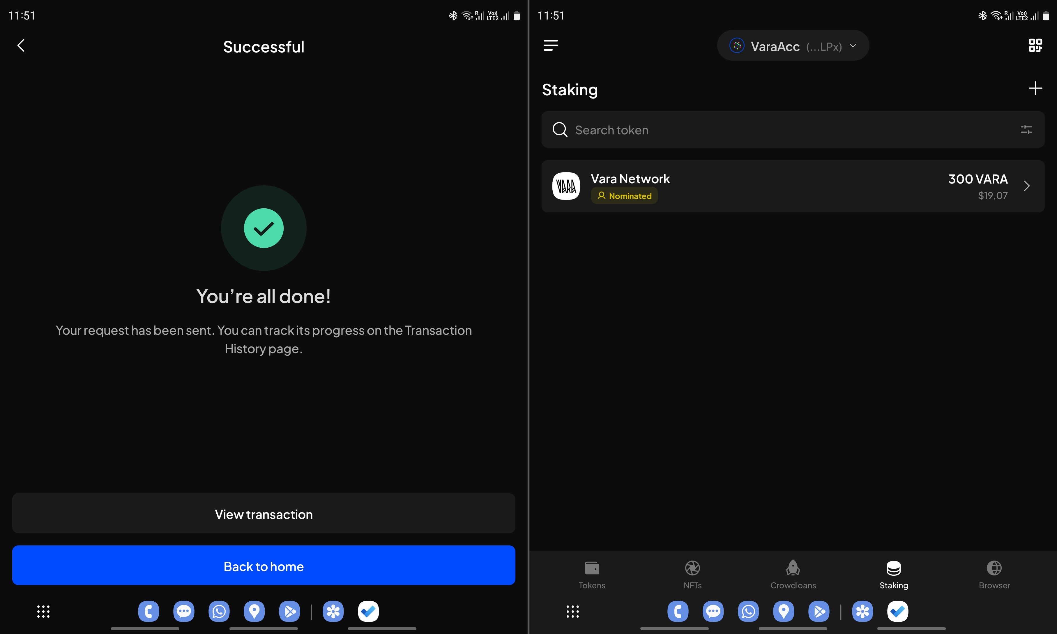 subwallet staking